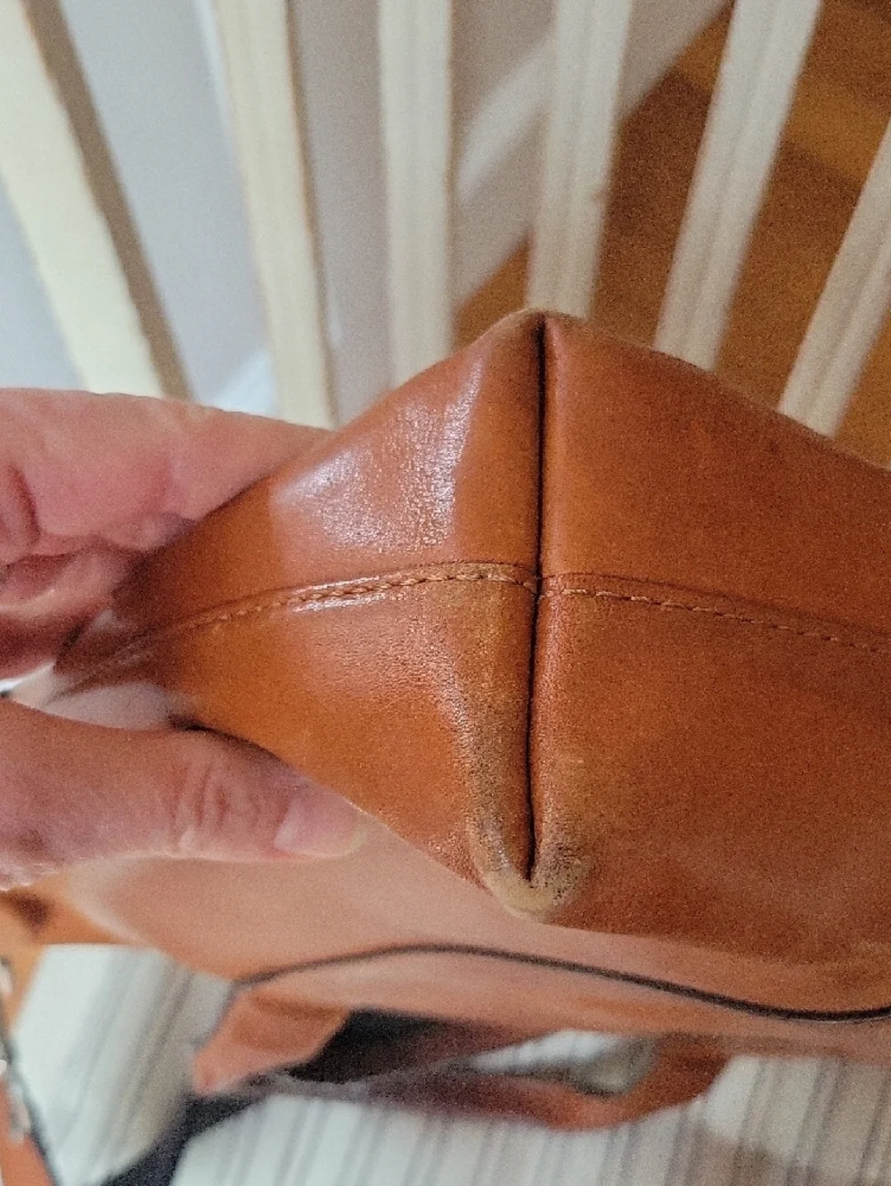 Jack Spade Brown Leather Briefcase Laptop Bag Shoulder Strap